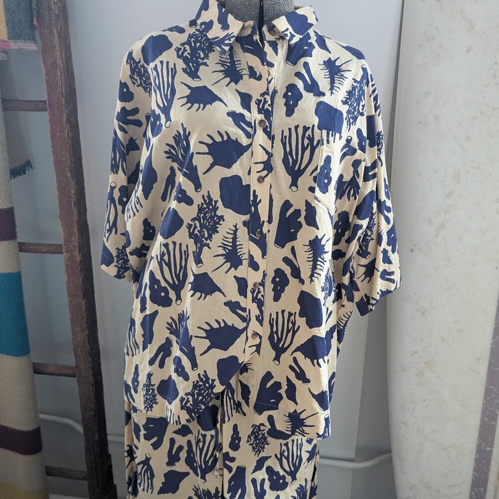 2pc linen blend King Csilla set